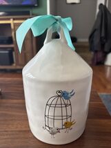 Rae Dunn Artisan Collection Rae Lolli Round Birdcage CHIRP Round Birdhouse - $30.00
