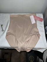 NEW Ambrielle Sz L High Waist Back Waist Tummy Control Brief Shaping Zip... - $32.73