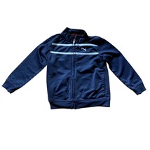 Puma Toddler Baby Zip Up 24M Navy Blue Logo Kids Track Jacket - $8.00