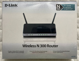 D-Link DIR-615 Wireless N 300 Router 4 LAN Ports File Sharing Brand New Sealed - £27.96 GBP