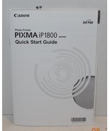 Canon Pixma iP1800 Series Photo Printer Quick Start Guide manual - £18.19 GBP