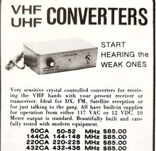 1975 Janel Laboratories VHF UHF Converters Advertisement Electronics C82QST - $368.38 MXN