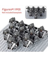 Lot 11 Pcs Medieval Uruk-Hai Dwarf Soldier Elves Gondor LOTR Minifigures... - $18.99