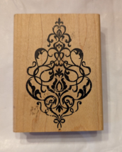 Tim Holtz Stampers Anonymous Floral Flourish Scroll Ornate Rubber Stamp M3-2328 - £7.66 GBP