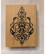 Tim Holtz Stampers Anonymous Floral Flourish Scroll Ornate Rubber Stamp ... - £7.66 GBP