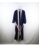 Vintage 70s Streetwear Mens Large Distressed Velour Color Block Belted B... - $69.44 CAD