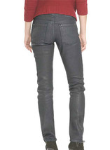 Angular Leather Pants Grey Colour Mono ectric, Women Wasit Belted Pants,... - £140.99 GBP