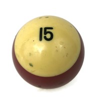 Vintage #12 Twelve Ball Replacement Pool Billiards 2 1/4&quot; Stripe Dark Red 2.25&quot; - £11.86 GBP