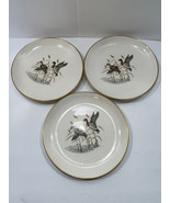 3 Mallard Duck Game Bird Canada Goose Bread &amp; Butter Plates 7 1/8&quot; Irons... - $18.66