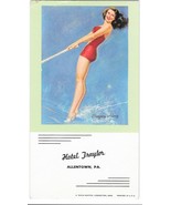 Vintage 1950s HOTEL TRAYLOR, ALLENTOWN. PA. Earl MacPherson Pin-up Ink B... - $24.67 CAD