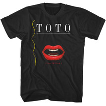 Toto Isolation Album Men&#39;s T-Shirt Mouth Teeth Cover 80&#39;s Pop Music Group - £21.98 GBP+