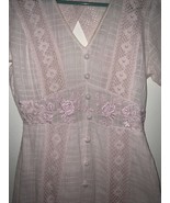 women 4 ASOS Summer Spring pink lace dress Short sleeve - £18.61 GBP