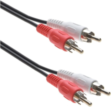 C&amp;E 50 Feet 2 RCA Male to Male Audio Cable (2 White/2 Red Connectors) (C... - £10.09 GBP