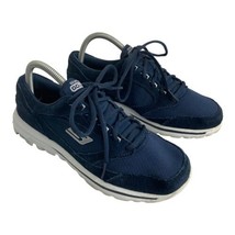 Skechers Womens Go Walk 13668 Blue Running Shoes Sneakers Size 9 - $26.25