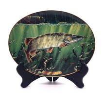 Fresh Water Game Fish North America Plate Edward Totten Bradford Northern Pike - £29.42 GBP