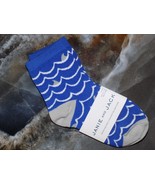 Janie and Jack Blue Wave W/Shark Fin Print Crew Socks Size 2T TO 3 Boy&#39;s... - £8.63 GBP