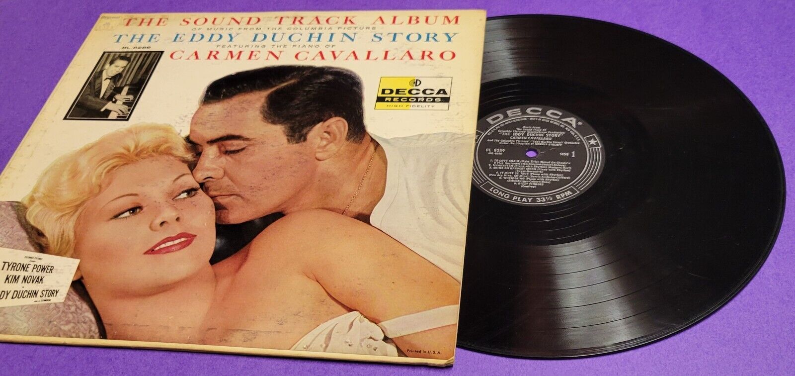 The Soundtrack Album - The Eddy Duchin Story - Carmen Cavallaro - Decca ... - $5.93