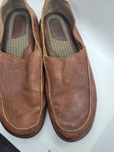 Mens BORN slip On Leather Loafers Sz 13 Brown - $21.53