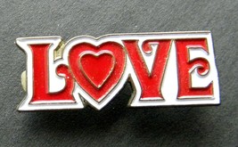 Love Heart Valentines Script Lapel Hat Pin Badge 1.1 Inches - £4.28 GBP