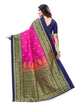 Women&#39;s Saree With Blouse Piece Sari Dress Clothes Party Wear Ramdan - £14.43 GBP