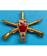 PENNSYLVANIA, NGP, H COMPANY, 1st INFANTRY, 1st BRIGADE, CAP BADGE, ENLI... - €25,58 EUR