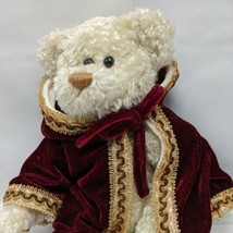 Ty Beanie Baby Red Velvet Hooded Cape Gem  Bear 13&quot; Tall Year 1993 Colle... - $17.81