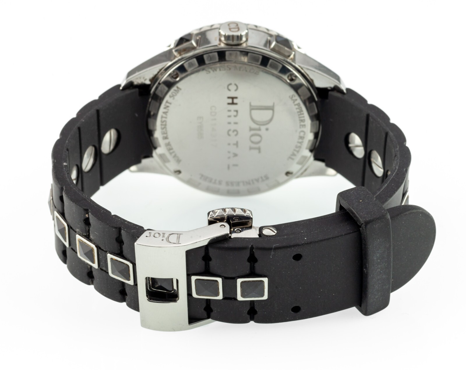 Christian Dior Christal Women's Rubber and Ceramic Quartz Watch CD114317 Item image 7