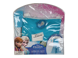 Disney Frozen Apron Set includes Spatula &amp; Blue Apron Ages 4-6 Child Small Elsa - £5.51 GBP