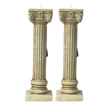 Set Of 2 Greek Ionic Order Column Tealight Candle Holder Pillar Pedestal... - £47.76 GBP