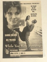 While You Were Sleeping Vintage Tv Guide Print Ad Sandra Bullock  TPA25 - £4.85 GBP