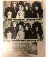 New York Dolls Promotional Advertis 8x10 Poster 1970&#39;s Glossy Photo A RA... - £14.17 GBP