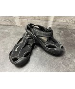 Nike Sunray Protect Kids Junior Shoes Black 7C  Slip On Casual Walking S... - $26.88 CAD