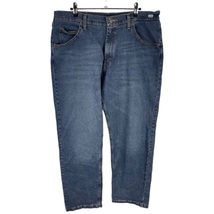 Wrangler Straight Jeans 36x30 Men’s Dark Wash Pre-Owned [#3424] - £15.69 GBP