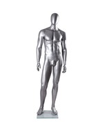 Matte Silver Male Mannequin - $199.95