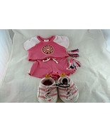 Build A Bear Pink Cheerleader Outfit With Pom Poms and Shoes - £15.56 GBP