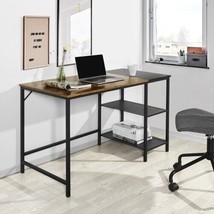 43.3&quot;W Writing Table With 2 Storage Shelves For Home Office Study Computer Desk - £110.18 GBP