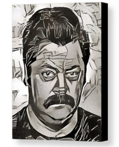 Framed Ron Swanson Parks and Recreation Abstract 9X11 Art Print Limited Edition - £15.43 GBP