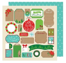 All Wrapped Up Collection Christmas 12 X 12 Double Sided Paper Tags - £39.66 GBP