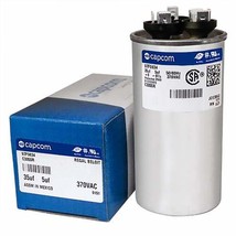 Genteq C3355R Capacitor Dual Run Round 35/5 Uf Mfd 370V Vac 97F9834 (Replace Old - £29.09 GBP