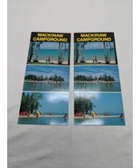 Set Of (2) Vintage Mackinaw Campground Postcards - $11.14