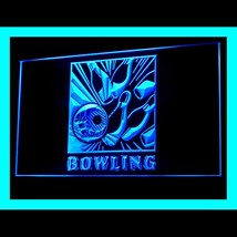 230099B Bowling Strike Alley Ball Bottle Center Pin Amateur Sport LED Light Sign - $21.99