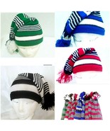 Igbo Nigerian Traditional War Dance Hat Cap. Ohafia Men&#39;s Knitted Stripp... - €28,45 EUR+
