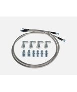 For TH350 700R4 TH400 SS Braided Transmission Cooler Hose Lines 52&quot; Length - $30.62 CAD