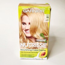 Garnier Nutrisse Nourishing Permanent Hair Color Creme #93 Light Golden Blonde - £8.21 GBP