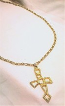 Uniquely Geometric Cross on a Sturdy 36&quot; Chain - £54.06 GBP