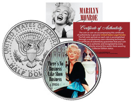 MARILYN MONROE *NO BUSINESS LIKE SHOW BUSINESS* JFK Half Dollar US Coin ... - £6.71 GBP