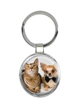 Dog &amp; Cat : Gift Keychain Pet Animal Puppy Chihuahua Funny Cute - £6.31 GBP