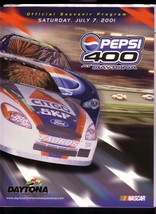 Daytona SPEEDWAY-NASCAR Pepsi 400 PROGRAM- -JULY 7 2001 Vf - £24.81 GBP