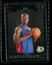2007-08 Topps 50TH Anniversary Rc Basketball Card #125 Rodney Stuckey Pistons - £3.30 GBP