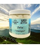 Whipped Body Butter | Naked | Unscented | 8 oz Jar | Vegan | Shea + Cocoa - £19.88 GBP